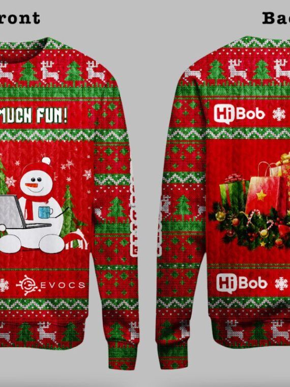 Custom Logo Company Ugly Christmas Sweater, Custom Name Xmas Sweatshirt, Personalized Ugly Sweater 2024, Ugly Sweater With Picture (Copy)